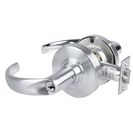 Schlage Grade 1 Storeroom Lock, Sparta Lever, Standard Cylinder, Satin Chrome Antimicrobial Fnsh, Non-Handed ND80PD SPA 626AM